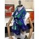 Fake Hermes Carriage Solitaire Cashmere Shawl 110 x 200 Blue Replica