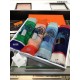 Fake Hermes Carriage Solitaire Cashmere Shawl 110 x 200 Blue Replica