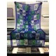 Fake Hermes Carriage Solitaire Cashmere Shawl 110 x 200 Blue Replica