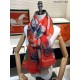 Fake Hermes Carriage Solitaire Cashmere Shawl 110 x 200 Orange Replica
