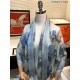 Fake Hermes Carriage Solitaire Cashmere Shawl 110 x 200 Sky Blue Replica