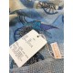 Fake Hermes Carriage Solitaire Cashmere Shawl 110 x 200 Sky Blue Replica