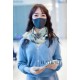 Fake Hermes Carriage Solitaire Cashmere Shawl 110 x 200 Sky Blue Replica