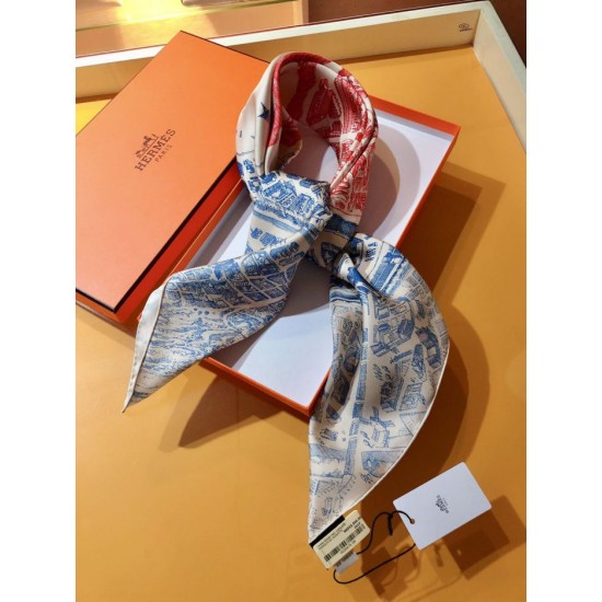 Replica Hermes City of Horses Silk Square Scarf 90cm 