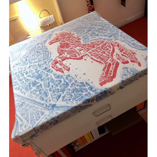 Replica Hermes City of Horses Silk Square Scarf 90cm 