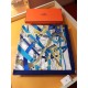 Fake Hermes Leap over Cavalcado Silk Square Scarf 90cm Blue Replica